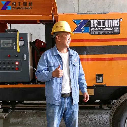 high-quality yugong small concrete pump