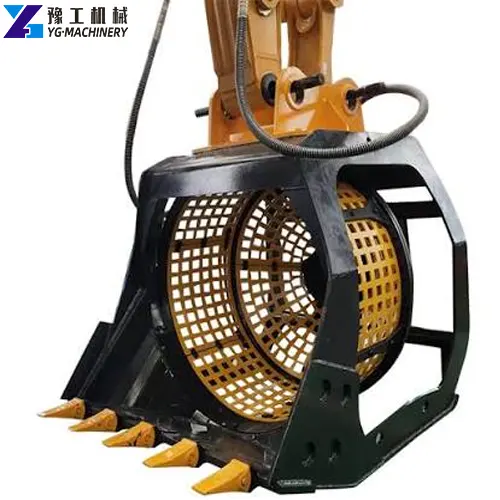 mini excavator screening bucket