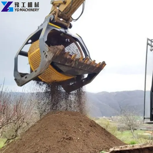 mini excavator sieve bucket